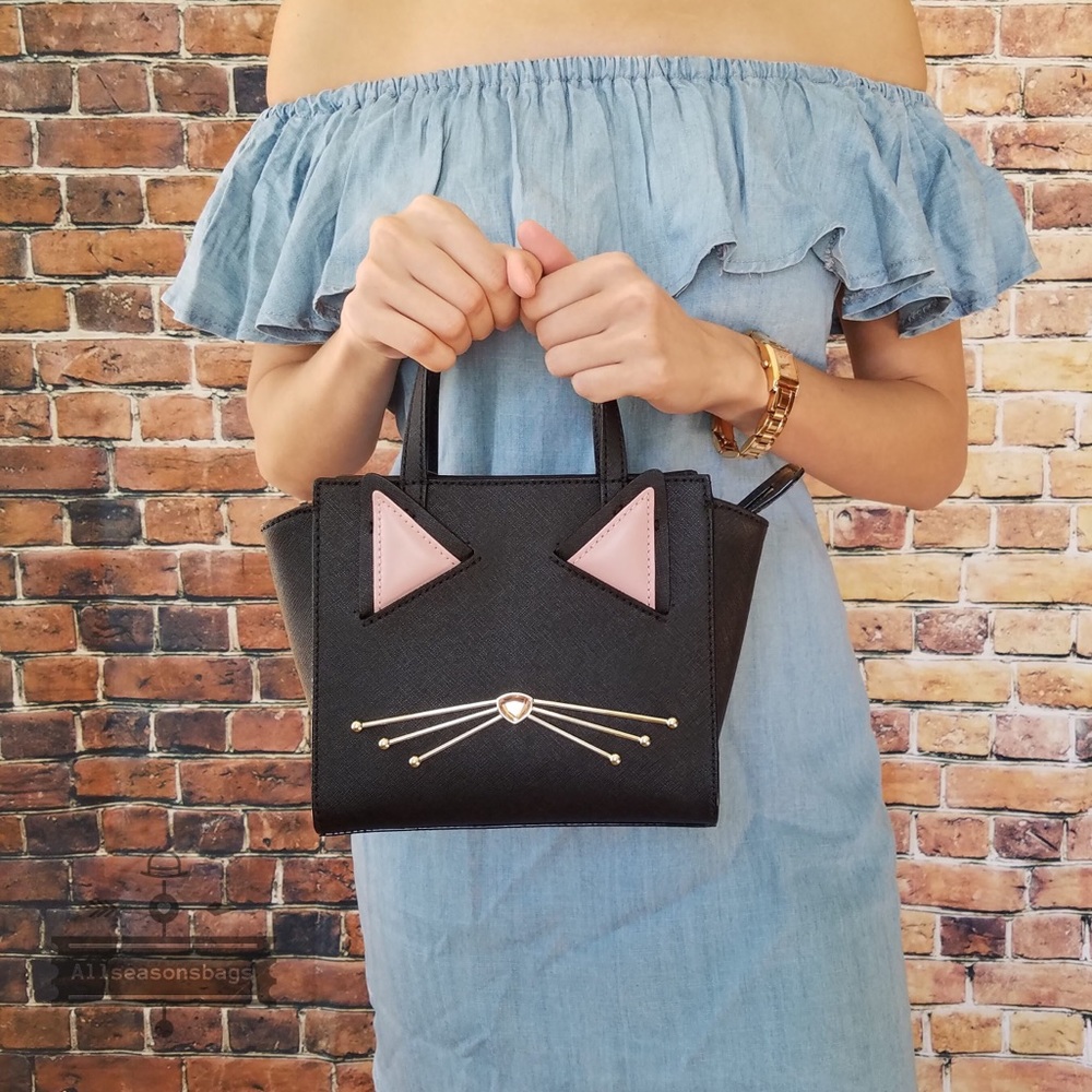 ⬇️DROPPED Kate spade mini Hayden jazz things cat - Picture 6 of 8